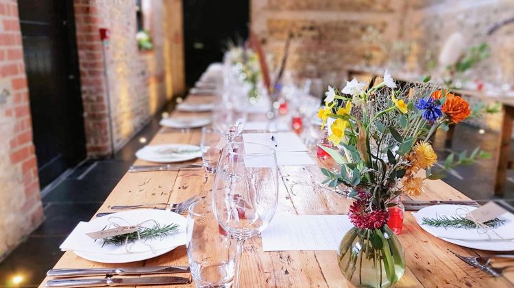 The Gathering Barn tables